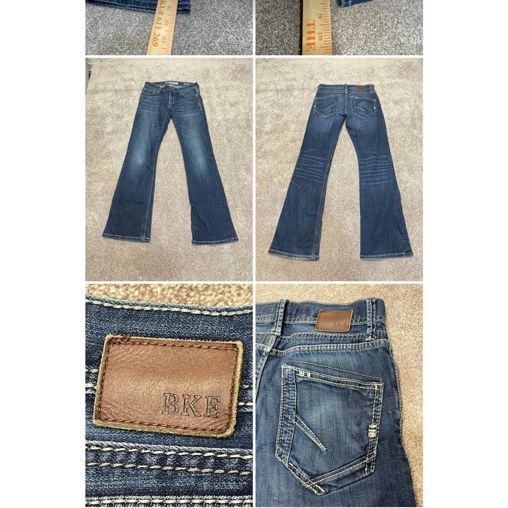 Buckle Bke Fulton bootcut jeans womens sz 29 mid rise stretch denim retro Y2K
